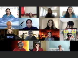 Hindi Festival attendees on Zoom
