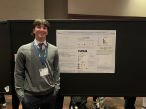 Mac Hester (Chinese major, Class of 2024) Presenting Research at The 2024 LSA Meeting