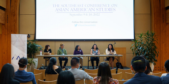 Panelists on stage