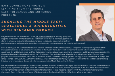 Engaging the Middle East:  Challenges & Opportunities
