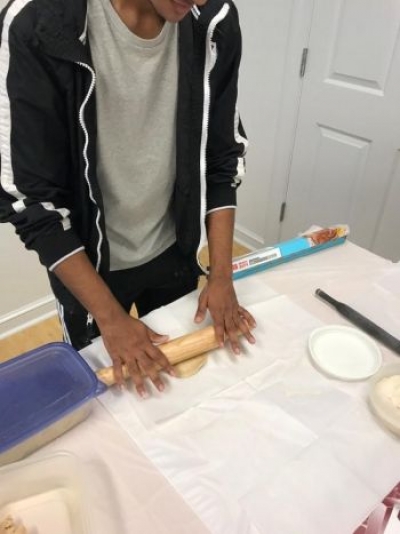 Rolling dough